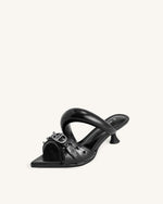 Mule cloutée Sara - Noir