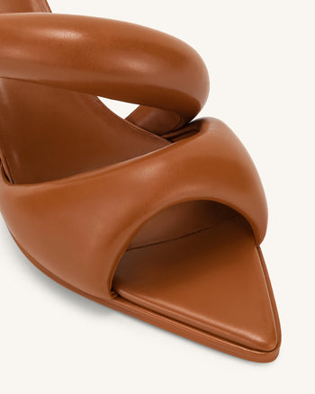 Mule Sara pour femme - Marron caramel
