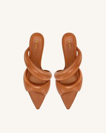 Mule Sara pour femme - Marron caramel