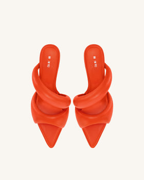 Mule Sara pour femme - Écarlate