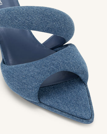 Mule en jean pour femme Sara - Bleu