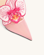 Sofia Mules à talons sphère orchidée - Rose