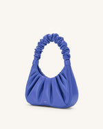 Sac à main hobo Gabbi plissé - Bleuet