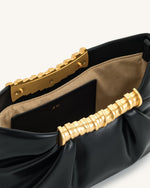 Pochette plissée Leia - Noir