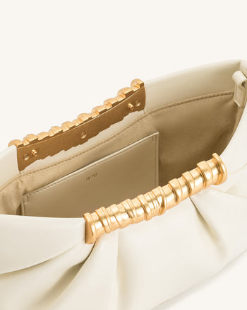 Pochette Plissée Leia - Blanche