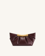 Pochette plissée Leia - Bourgogne profond