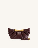 Pochette plissée Leia - Bourgogne profond