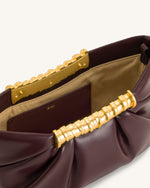 Pochette plissée Leia - Bourgogne profond