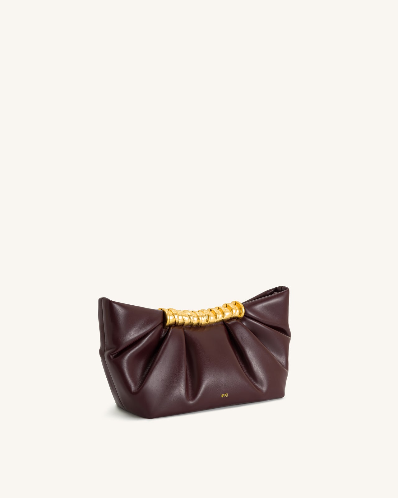 Pochette plissée Leia - Bourgogne profond