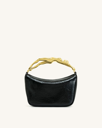 Sac à main Jenny avec poignée en forme humaine – Noir