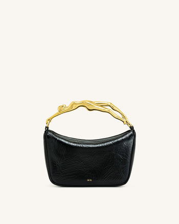 Sac à main Jenny avec poignée en forme humaine – Noir