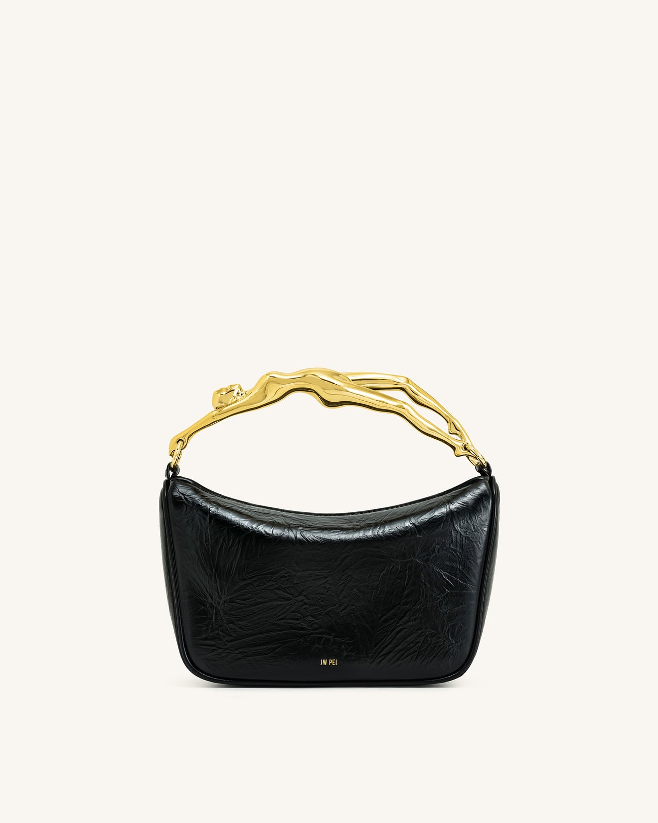 Sac à main Jenny avec poignée en forme humaine – Noir