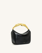 Sac à main Jenny avec poignée en forme humaine – Noir