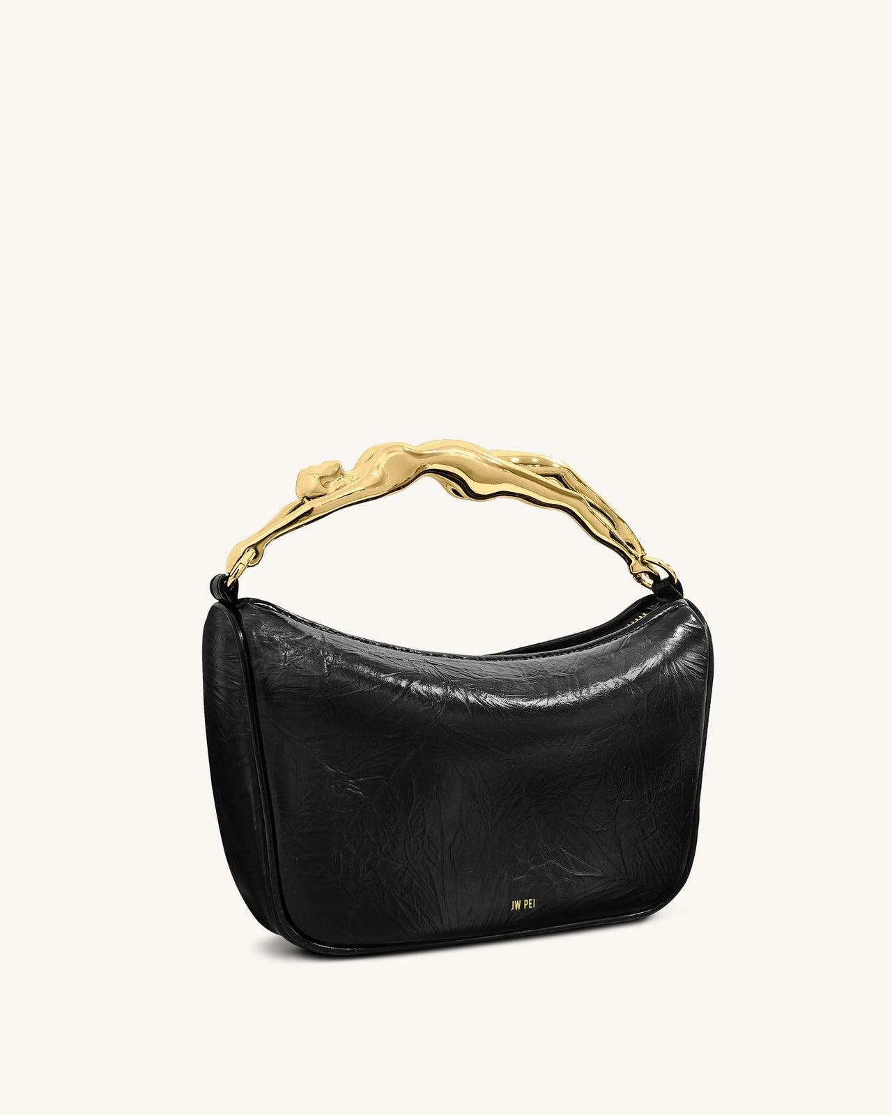 Sac à main Jenny avec poignée en forme humaine – Noir