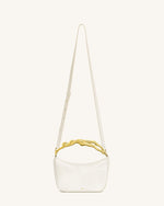 Sac à main Jenny avec poignée en forme humaine – Blanc