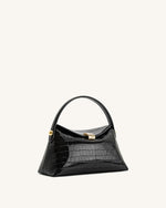 Sac à main Talia à poignée – Croco noir