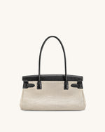 Sac épaule Yara – Toile noire