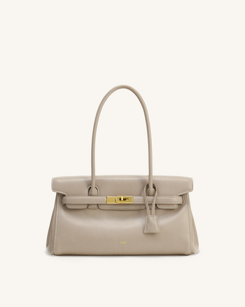 Sac épaule Yara – Abricot gris