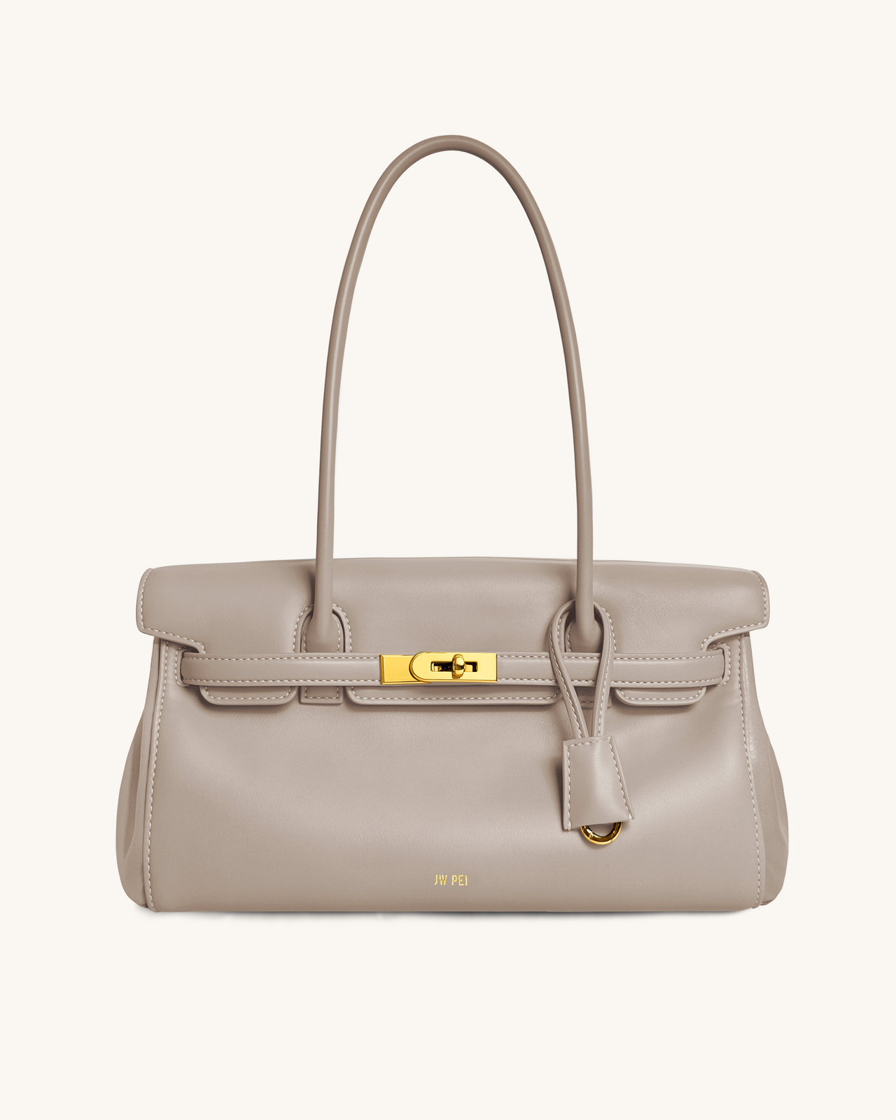 Sac épaule Yara – Abricot gris