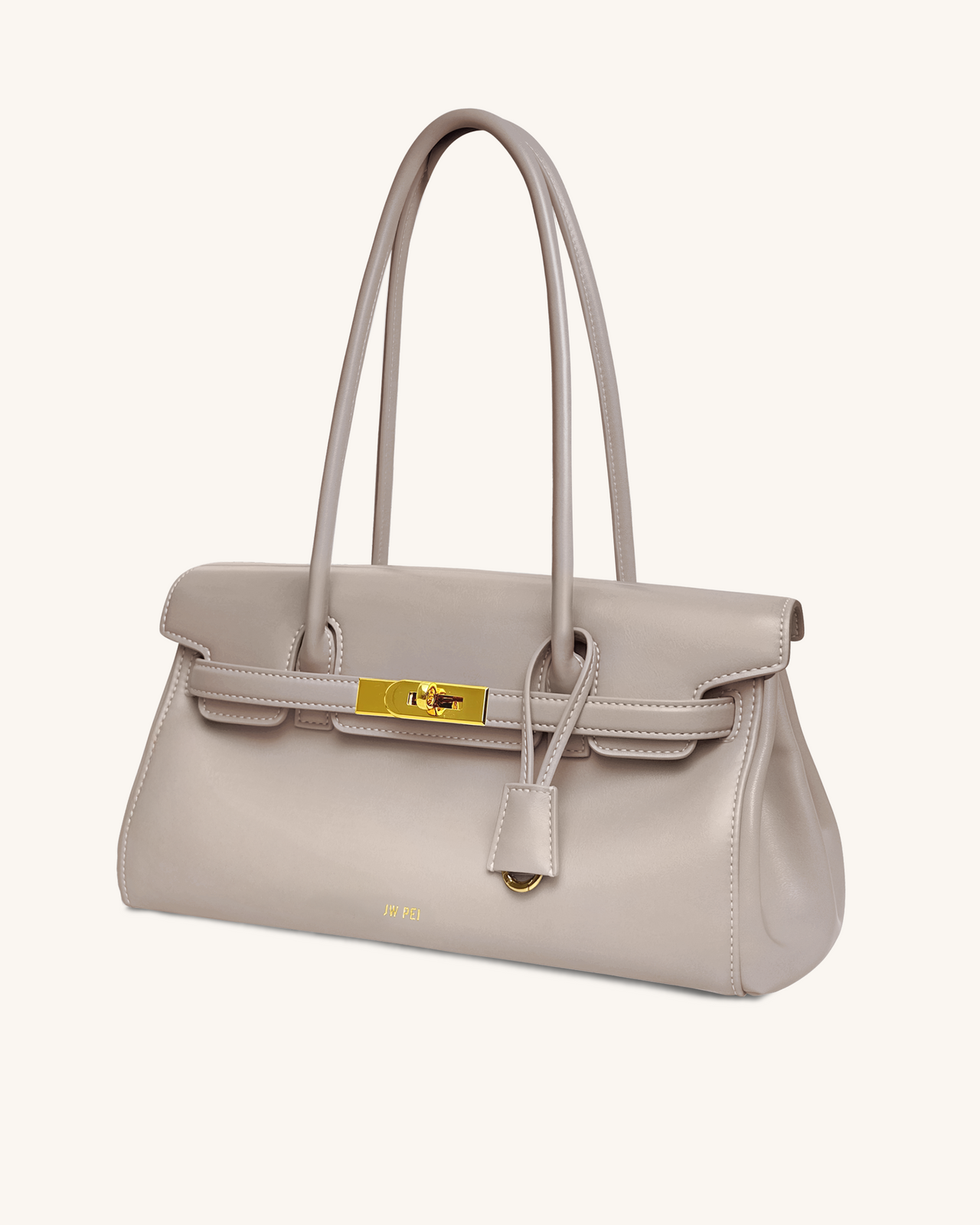 Sac épaule Yara – Abricot gris