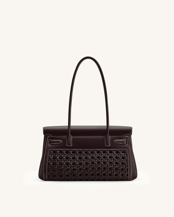 Sac épaule Yara – Rouge foncé