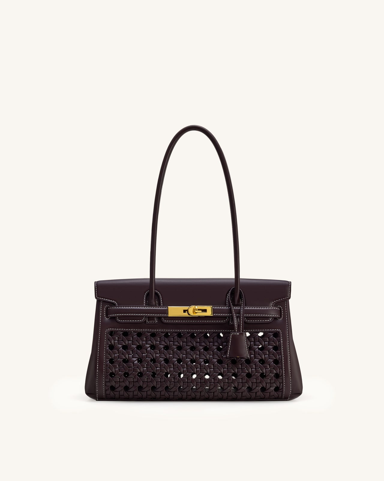 Sac épaule Yara – Rouge foncé