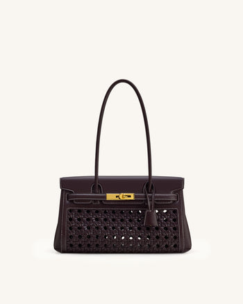 Sac épaule Yara – Rouge foncé