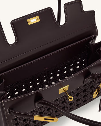 Sac épaule Yara – Rouge foncé