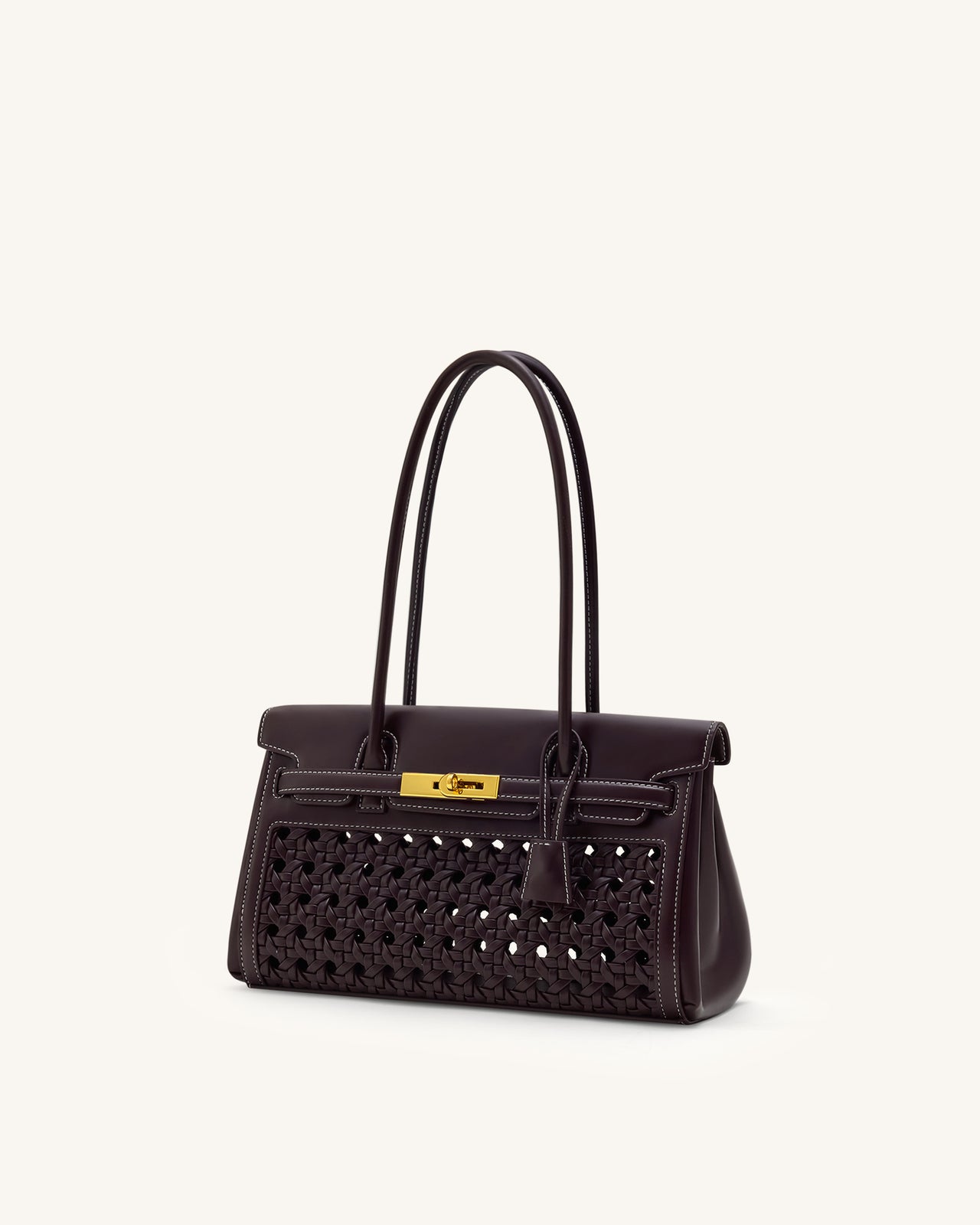 Sac épaule Yara – Rouge foncé