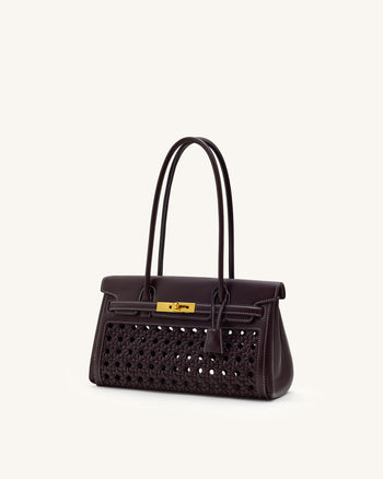 Sac épaule Yara – Rouge foncé