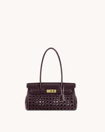 Sac épaule Yara – Rouge foncé