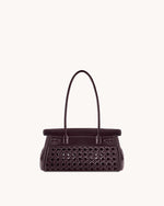 Sac épaule Yara – Rouge foncé