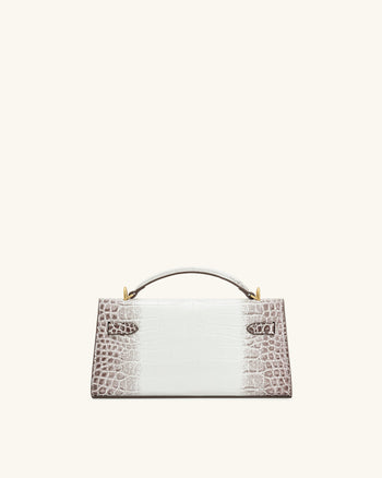Sac à Main Noor – Croco Blanc