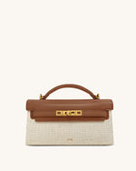 Sac à poignée Noor – Toile marron