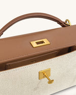 Sac à poignée Noor – Toile marron