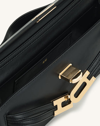 Sac à poignée supérieure structuré Bria – Noir