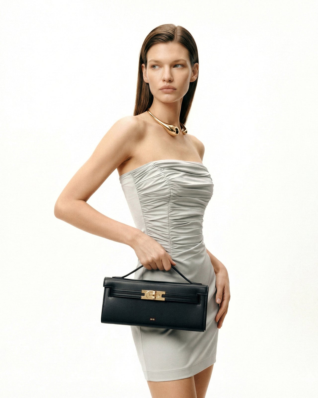 Sac à poignée supérieure structuré Bria – Noir