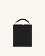 Elle Sac à main avec anse supérieure orné de perles colorées - Noir