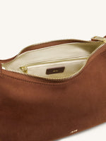 Sac à main avec anse supérieure et franges métalliques Nell - Marron Moka