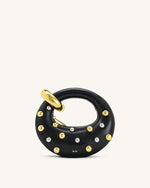 Sac Top Handle Mini Abacus à Clous - Noir