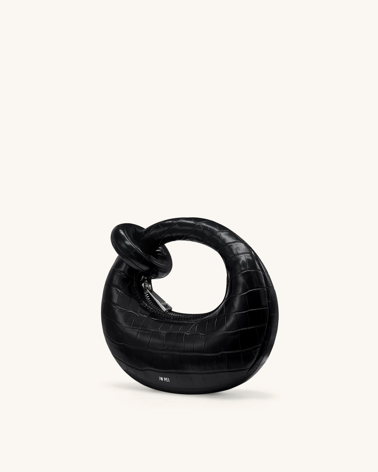 Sac Top Handle Mini Abacus - Croco Noir