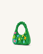 Sac à main Hobo Gabbi Floral plissé moyen - Vert