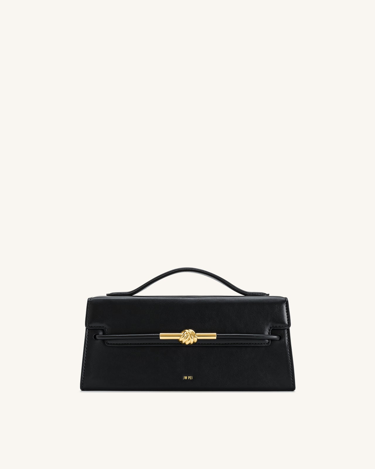 Sac à anse supérieure Nœud de corde métallique Lena - Noir