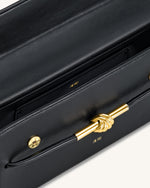 Sac à anse supérieure Nœud de corde métallique Lena - Noir