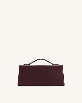 Sac à anse supérieure Nœud de corde métallique Lena - Bordeaux intense