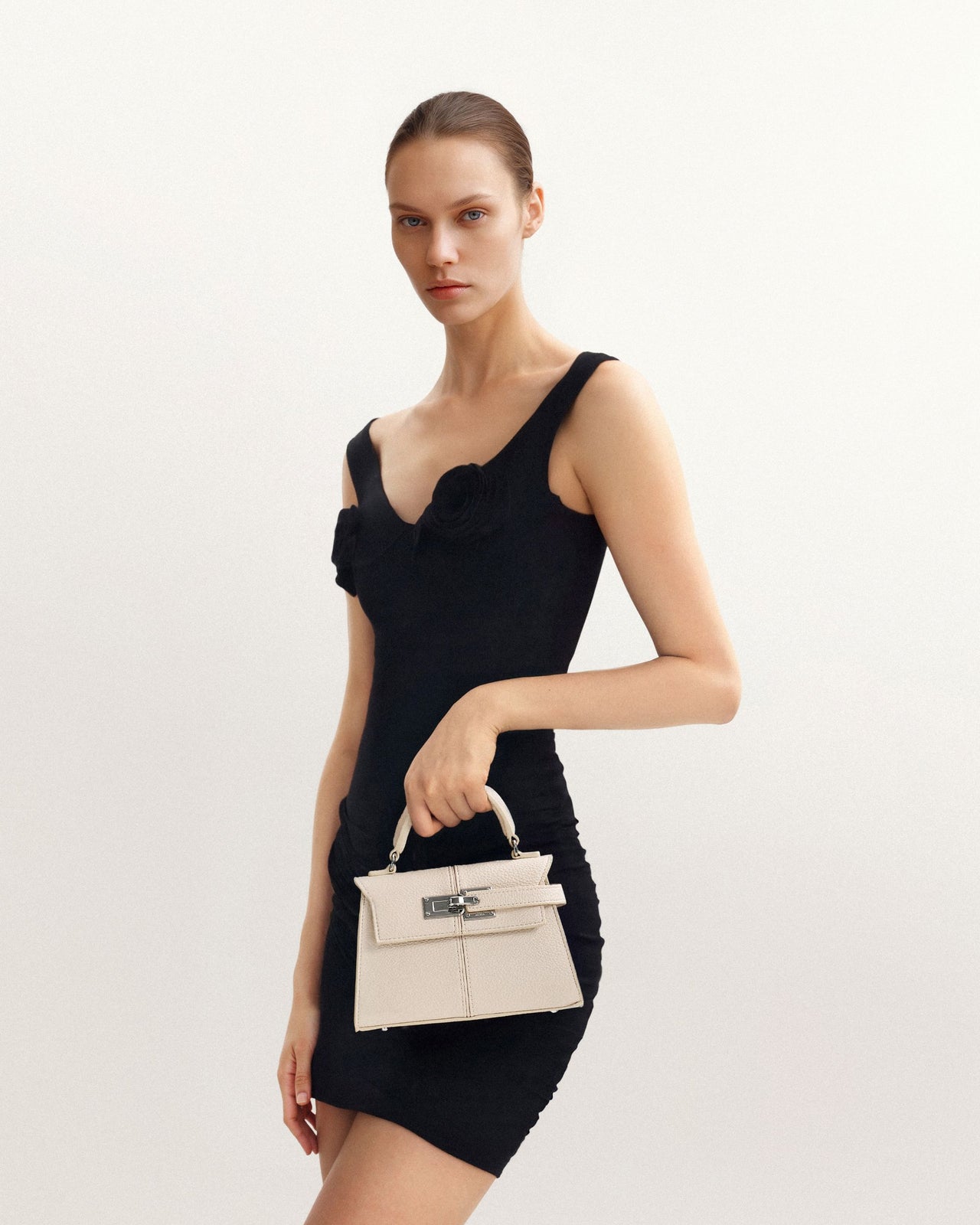Sac à poignée supérieure Elise - Blanc