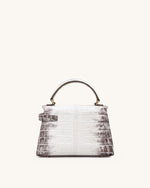 Sac à main Elise à motif croco - Blanc