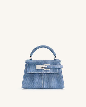 Sac à poignée supérieure Elise - Bleu