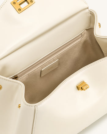 Lucia Sac à Main Classique à Anses - Blanc