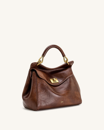 Sac à main classique Lucia – Marron café
